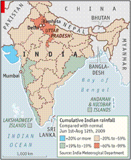 Read news item: India's failing monsoon