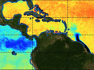 Salinity Data Show the Movement of Freshwater From the Amazon